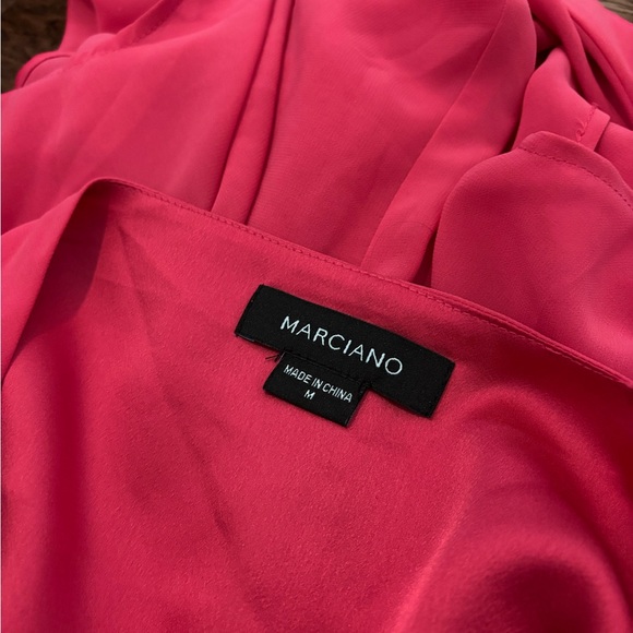 Marciano Sheer Dressy Hot Pink Backless Camisole Top - Picture 7 of 9